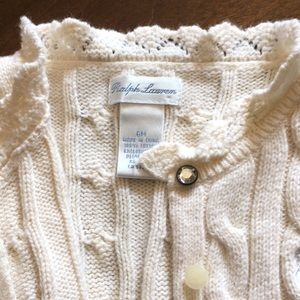 6 months cream Ralph Lauren sweater